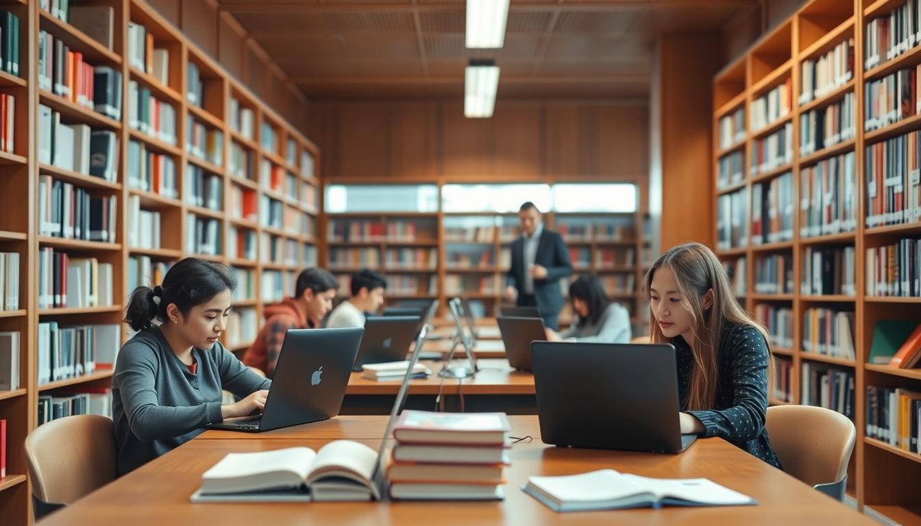 Student using online courses for flexible education